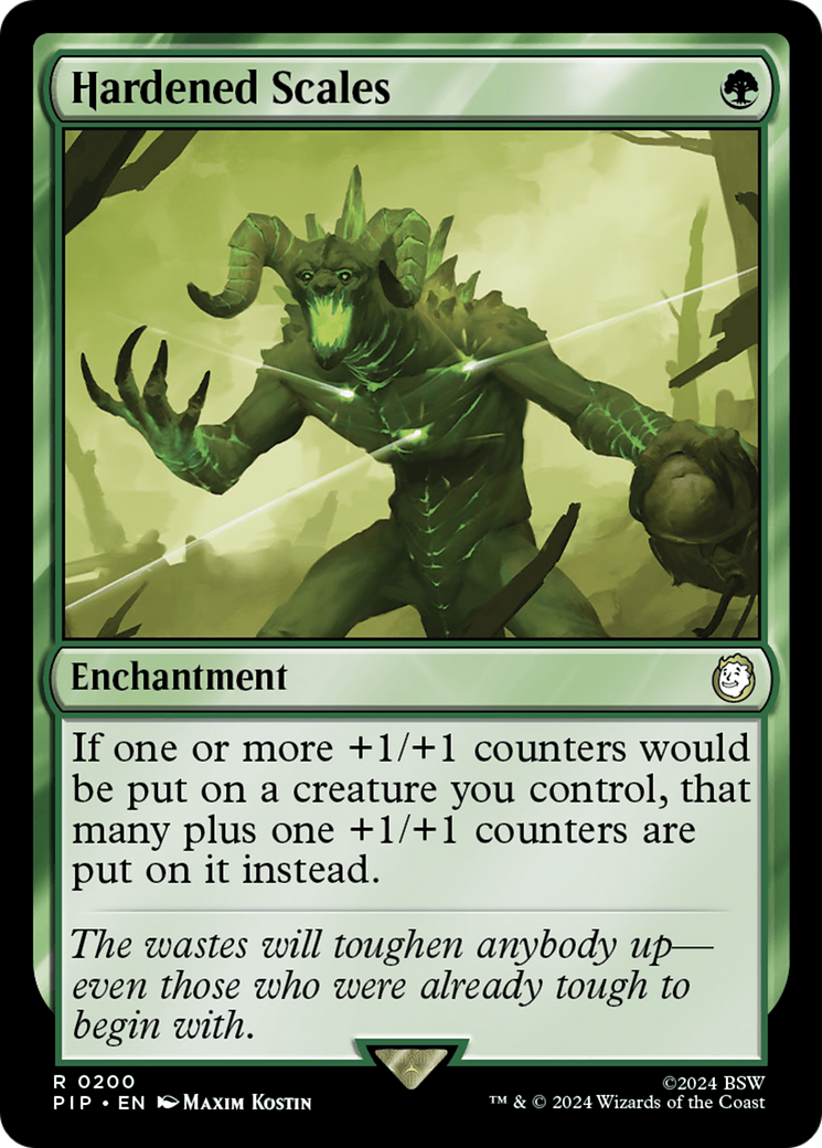Hardened Scales (PIP-200) [Fallout] Foil MTG Single Wizards of the Coast