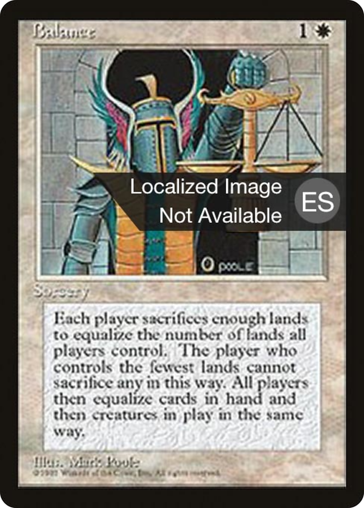 Balance (4BB-256) [Fourth Edition Foreign Black Border] MTG Single Wizards of the Coast