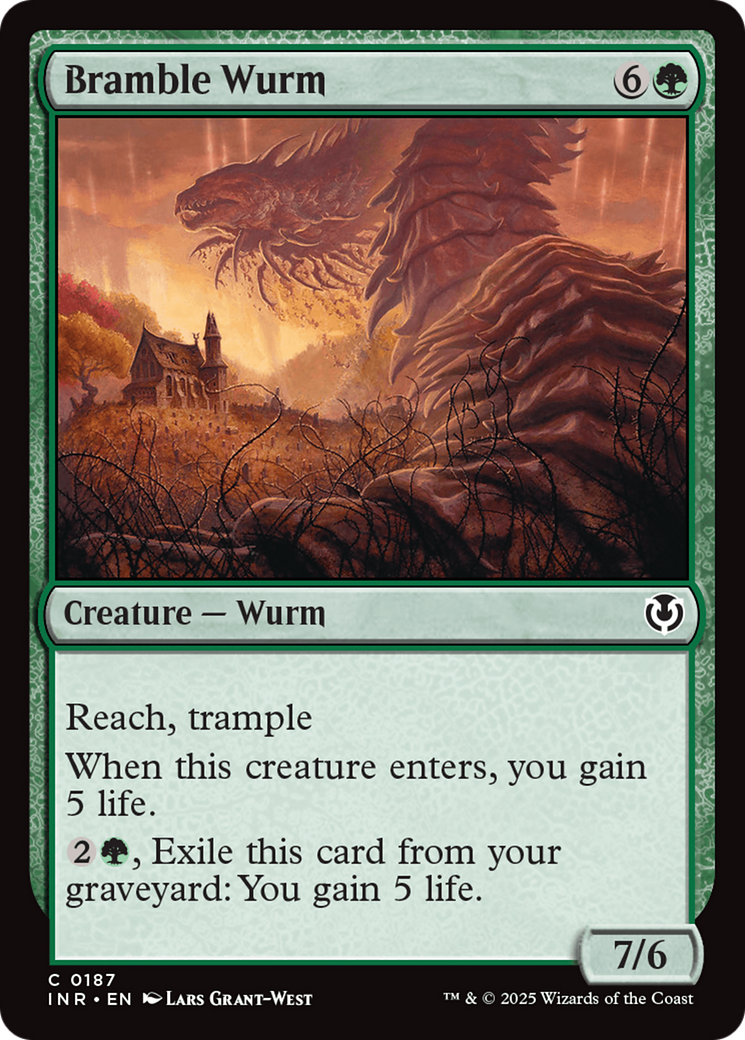 Bramble Wurm (INR-187) [Innistrad Remastered] Foil MTG Single Wizards of the Coast