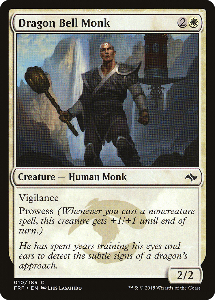 Dragon Bell Monk (FRF-010) [Fate Reforged] MTG Single Wizards of the Coast