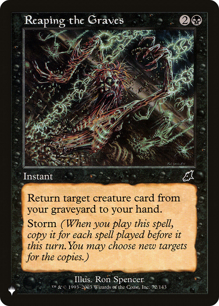 Reaping the Graves (LIST-SCG-72) [Mystery Booster] The List MTG Single Wizards of the Coast