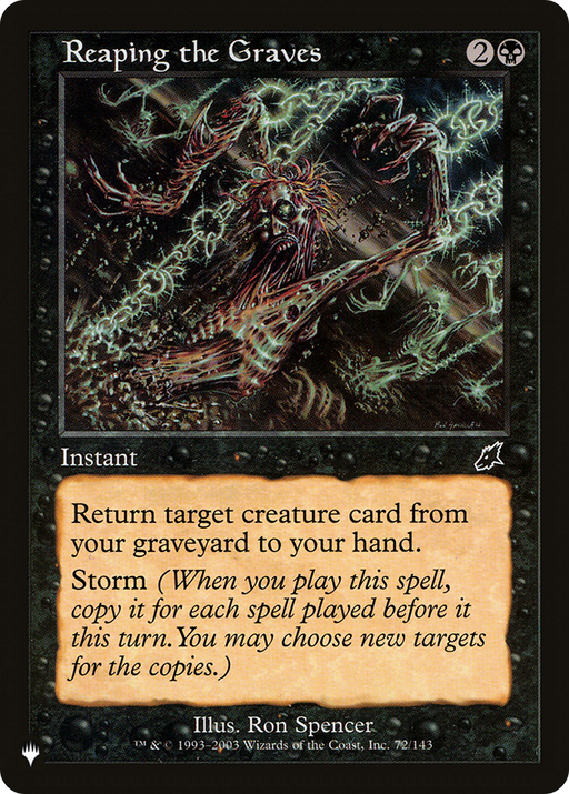 Reaping the Graves (LIST-SCG-72) [Mystery Booster] The List MTG Single Wizards of the Coast