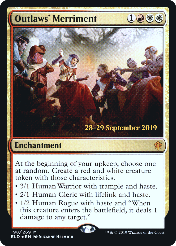 Outlaws' Merriment (PRE-198) [Throne of Eldraine Promos] Foil MTG Single Wizards of the Coast
