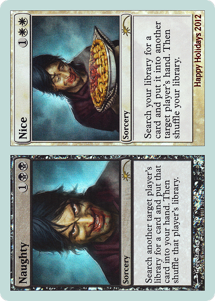 Naughty // Nice (SPECIAL-2012) [Misc] Happy Holidays Foil MTG Single Wizards of the Coast