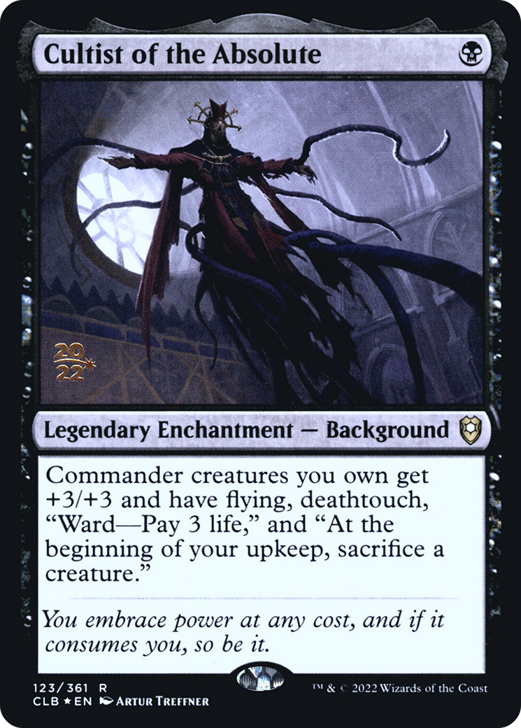 Cultist of the Absolute (PRE-123) [Battle for Baldur's Gate Promos] Foil MTG Single Wizards of the Coast