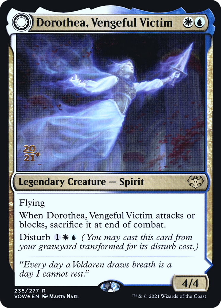 Dorothea, Vengeful Victim (PRE-235) [Innistrad: Crimson Vow Promos] Foil MTG Single Wizards of the Coast