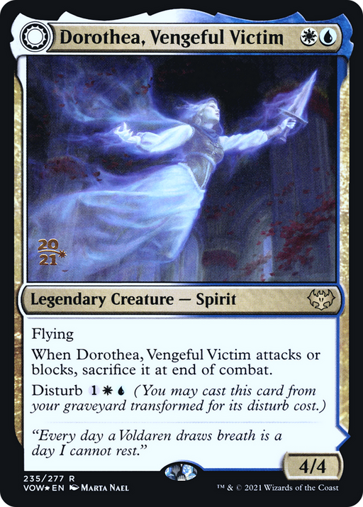 Dorothea, Vengeful Victim (PRE-235) [Innistrad: Crimson Vow Promos] Foil MTG Single Wizards of the Coast