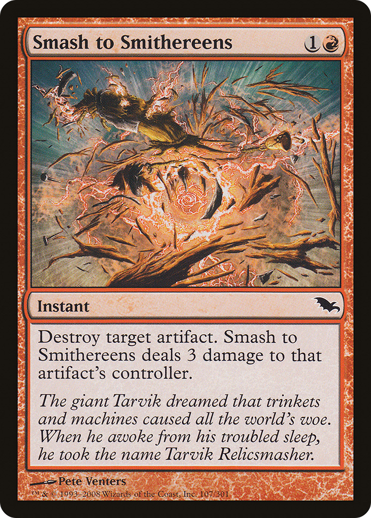 Smash to Smithereens (SHM-107) [Shadowmoor] MTG Single Wizards of the Coast
