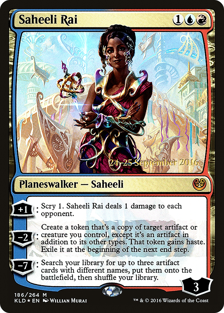 Saheeli Rai (PRE-186) [Kaladesh Promos] Foil MTG Single Wizards of the Coast