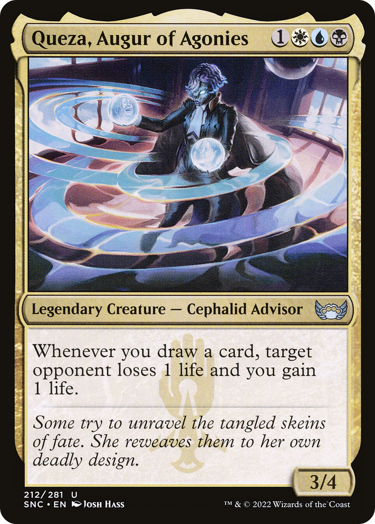 Queza, Augur of Agonies (SNC-212) [Streets of New Capenna] MTG Single Wizards of the Coast