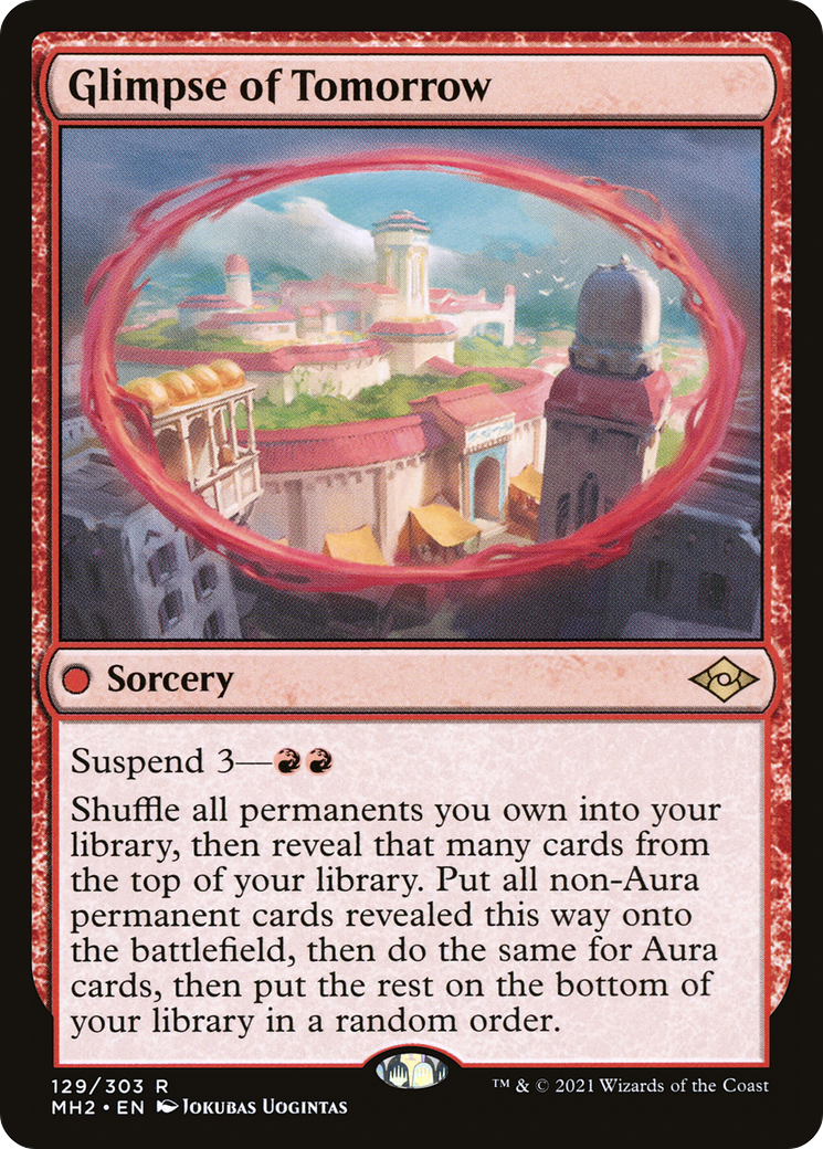 Glimpse of Tomorrow (MH2-129) [Modern Horizons 2] MTG Single Modern Horizons 2