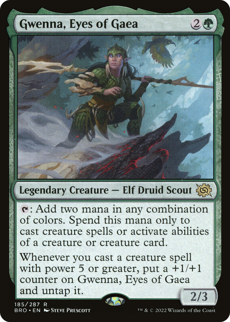 Gwenna, Eyes of Gaea (BRO-185) [The Brothers' War] MTG Single Wizards of the Coast