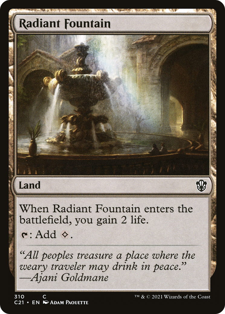 Radiant Fountain (C21-310) [Commander 2021] MTG Single Wizards of the Coast