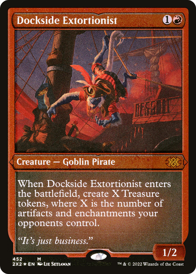 Dockside Extortionist (Foil Etched) (2X2-452) [Double Masters 2022] Foil MTG Single Wizards of the Coast