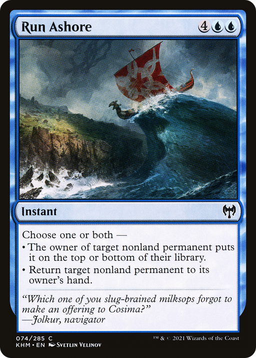 Run Ashore (KHM-074) [Kaldheim] MTG Single Wizards of the Coast