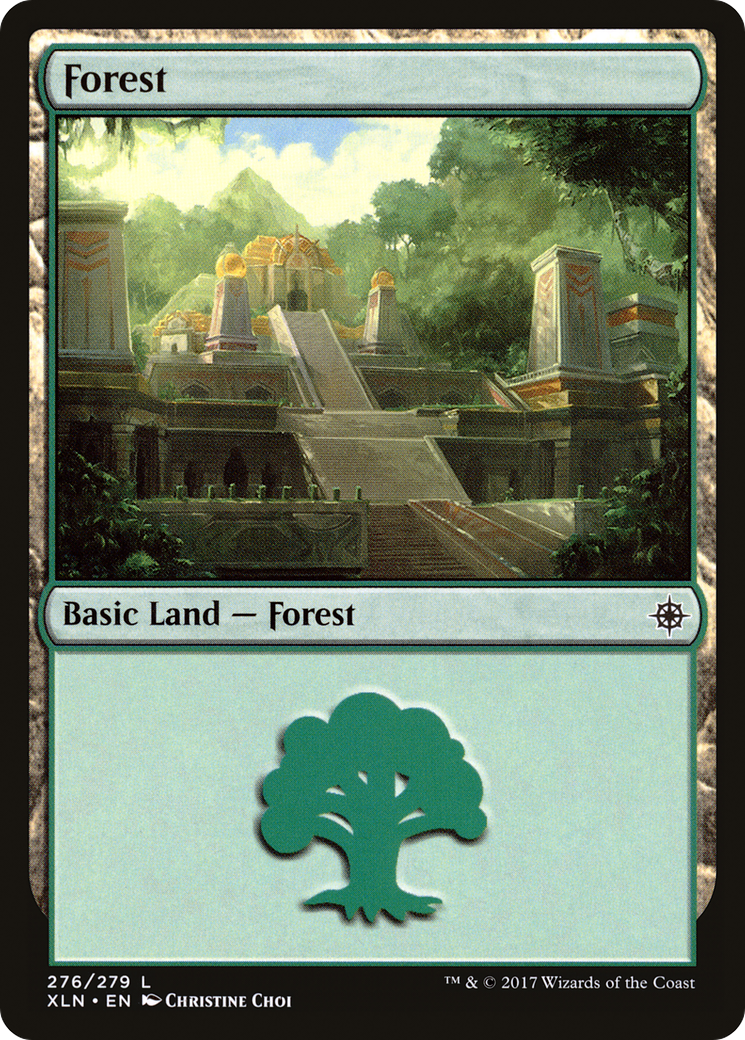 Forest (XLN-276) [Ixalan] Foil MTG Single Wizards of the Coast