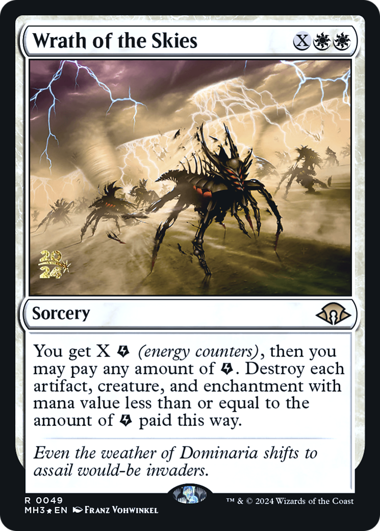 Wrath of the Skies (PRE-049) [Modern Horizons 3 Promos] Foil MTG Single Wizards of the Coast