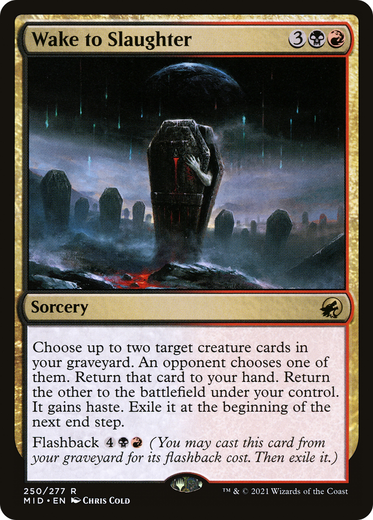 Wake to Slaughter (MID-250) [Innistrad: Midnight Hunt] MTG Single Wizards of the Coast