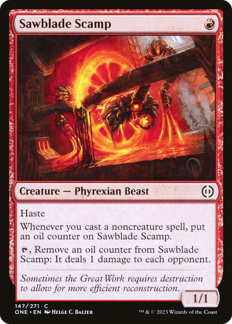 Sawblade Scamp (ONE-147) [Phyrexia: All Will Be One] Foil MTG Single Wizards of the Coast