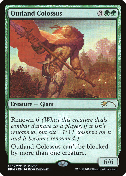 Outland Colossus (UMP-193) [Magic Origins Promos] Foil MTG Single Wizards of the Coast