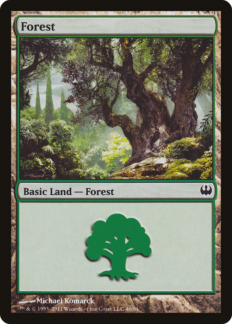 Forest (DDG-046) [Misc] Duel Decks: Knights vs. Dragons MTG Single Wizards of the Coast