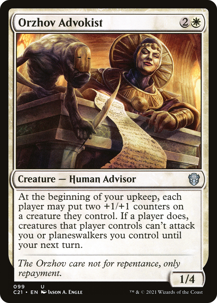 Orzhov Advokist (C21-099) [Commander 2021] MTG Single Wizards of the Coast