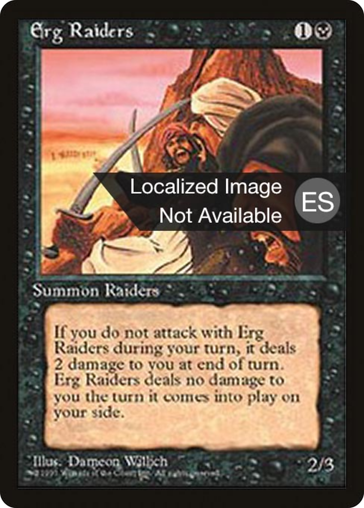 Erg Raiders (4BB-) [Fourth Edition Foreign Black Border] MTG Single Wizards of the Coast