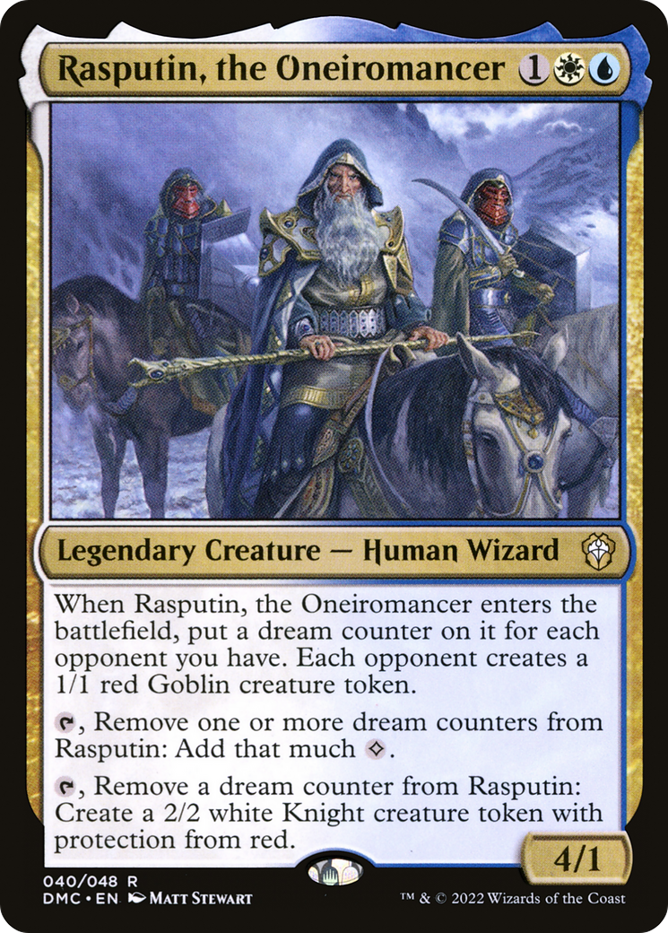 Rasputin, the Oneiromancer (DMC-040) [Dominaria United Commander] Foil MTG Single Wizards of the Coast