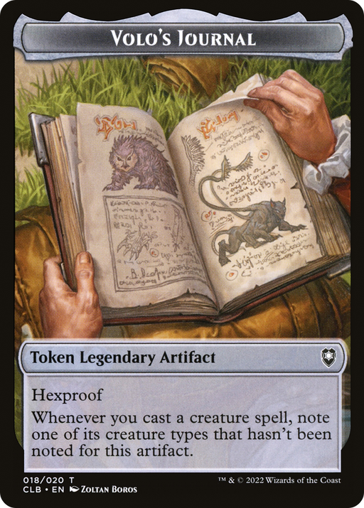 Volo's Journal Token (CLB-018) [Tokens] Battle for Baldur's Gate Tokens MTG Single Wizards of the Coast