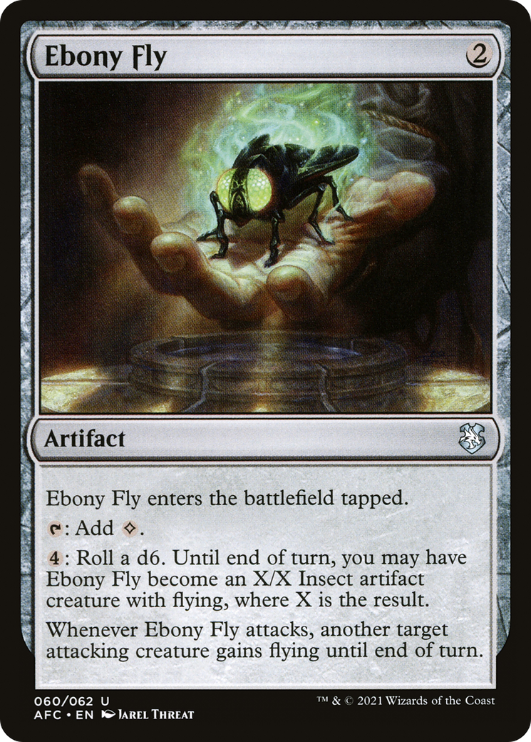 Ebony Fly (AFC-060) [Forgotten Realms Commander] MTG Single Wizards of the Coast