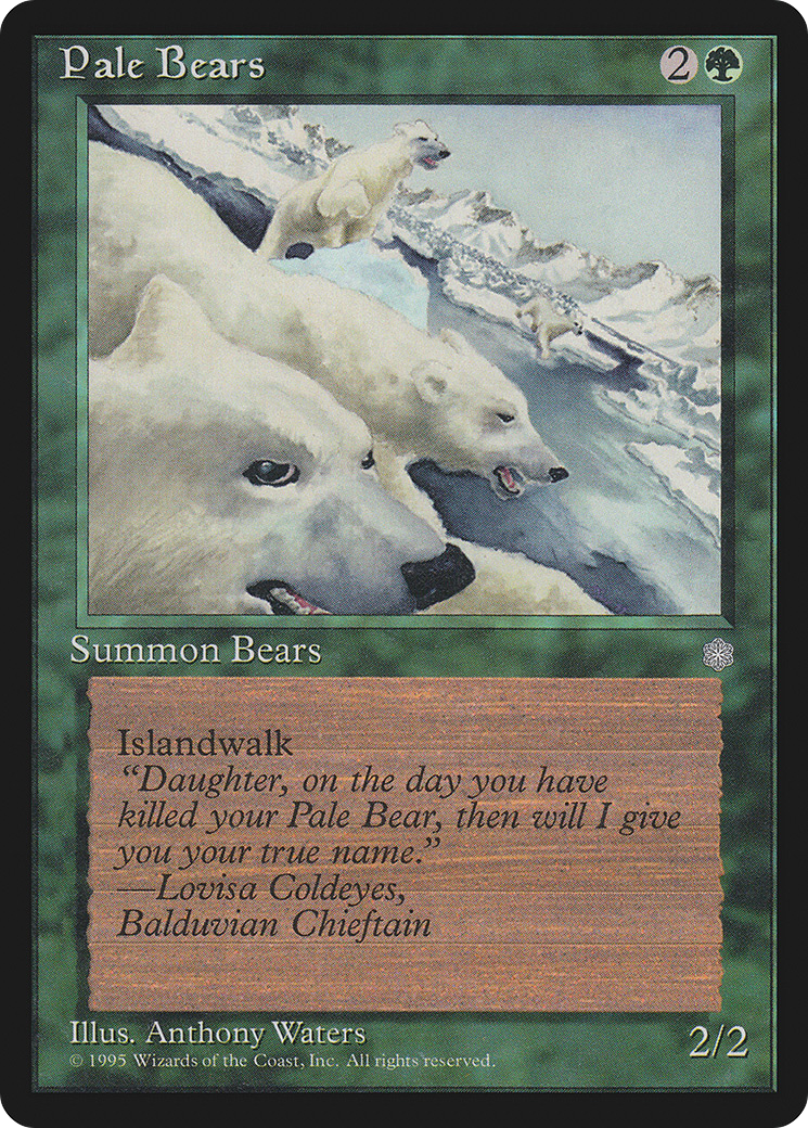 Pale Bears (ICE-256) [Ice Age] MTG Single Wizards of the Coast