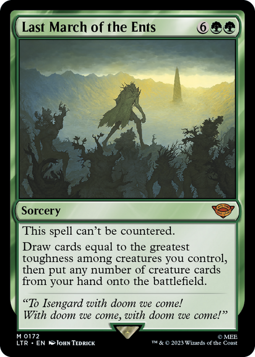 Last March of the Ents (LTR-172) [The Lord of the Rings: Tales of Middle-earth] MTG Single Wizards of the Coast