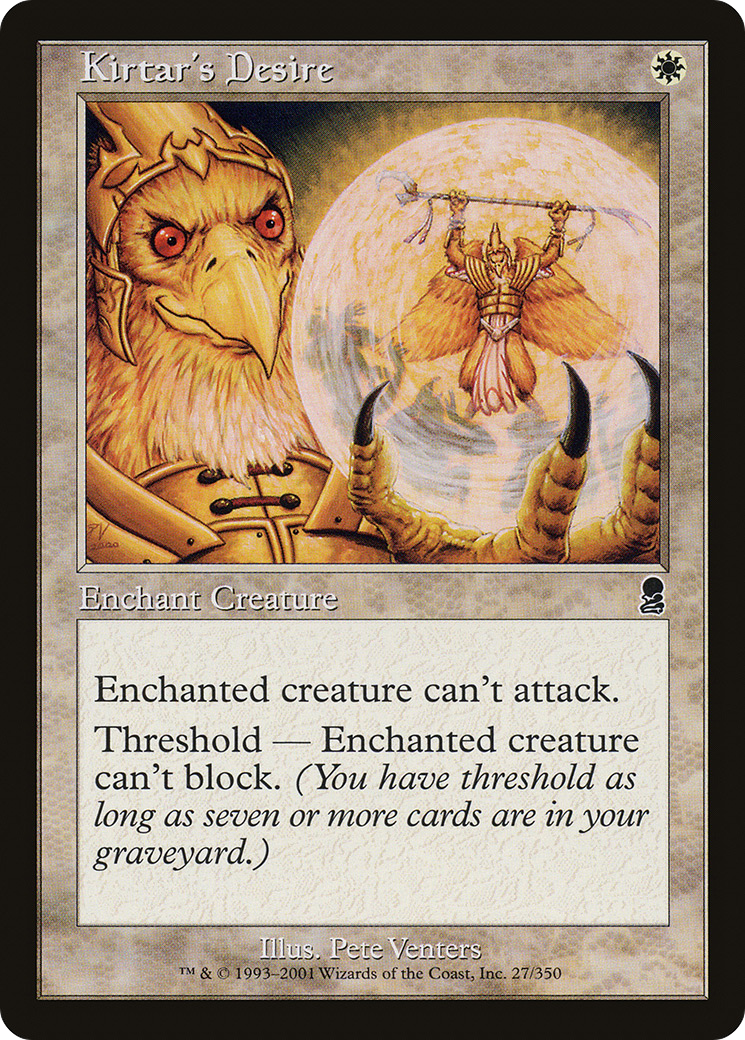 Kirtar's Desire (ODY-027) [Odyssey] Foil MTG Single Wizards of the Coast
