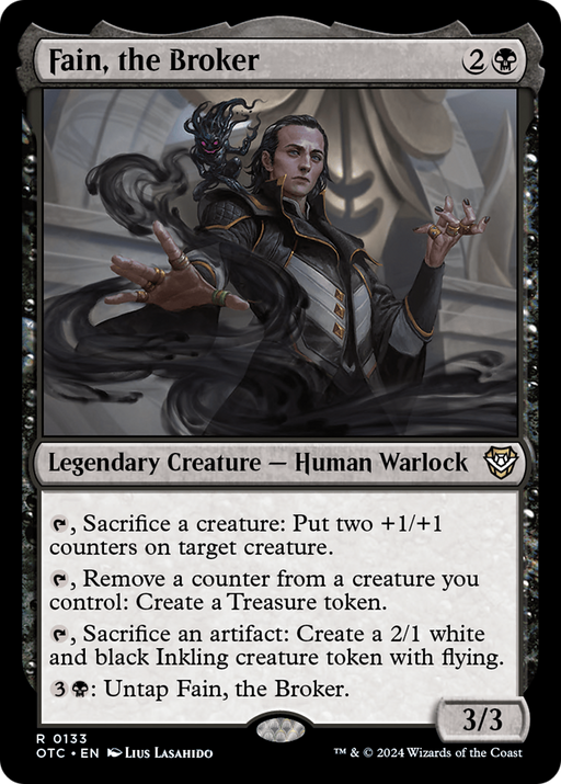 Fain, the Broker (OTC-133) [Outlaws of Thunder Junction Commander] MTG Single Wizards of the Coast