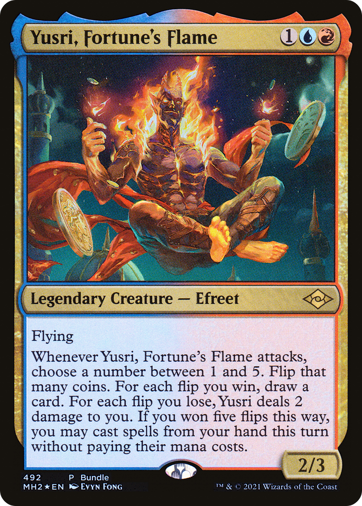 Yusri, Fortune's Flame (MH2 Bundle) (UMP-492) [Modern Horizons 2] Foil MTG Single Wizards of the Coast