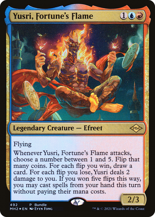 Yusri, Fortune's Flame (MH2 Bundle) (UMP-492) [Modern Horizons 2] Foil MTG Single Wizards of the Coast