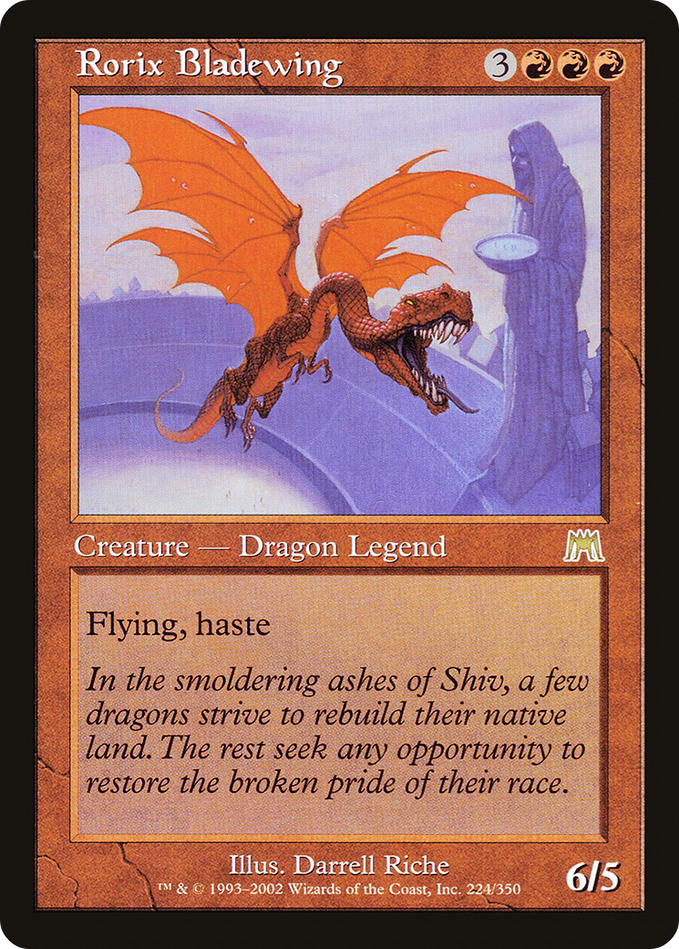 Rorix Bladewing (ONS-224) [Onslaught] Foil MTG Single Wizards of the Coast