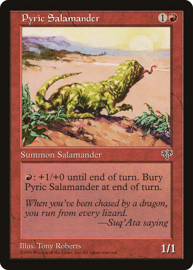 Pyric Salamander (MIR-187) [Mirage] MTG Single Wizards of the Coast