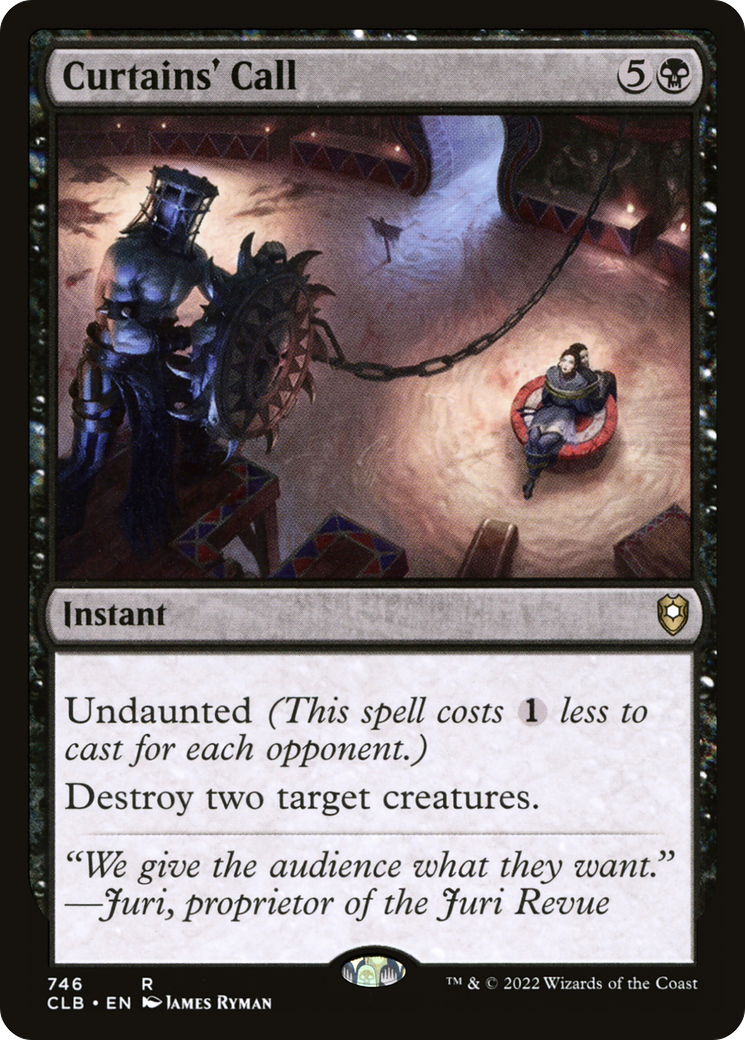 Curtains' Call (CLB-746) [Commander Legends: Battle for Baldur's Gate] MTG Single Wizards of the Coast