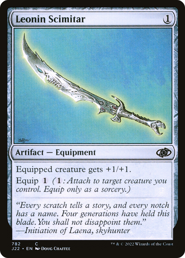 Leonin Scimitar (J22-782) [Jumpstart 2022] MTG Single Wizards of the Coast