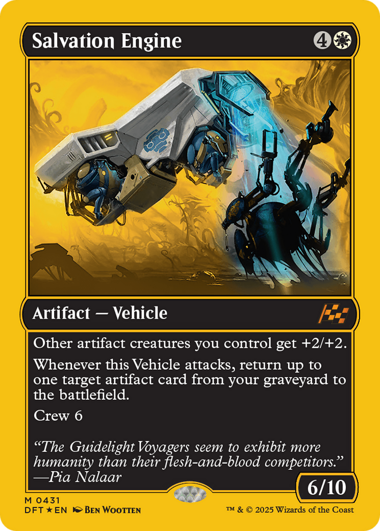 Salvation Engine (First-Place Foil) (DFT-431) [Aetherdrift] Foil MTG Single Wizards of the Coast