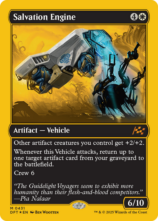 Salvation Engine (First-Place Foil) (DFT-431) [Aetherdrift] Foil MTG Single Wizards of the Coast