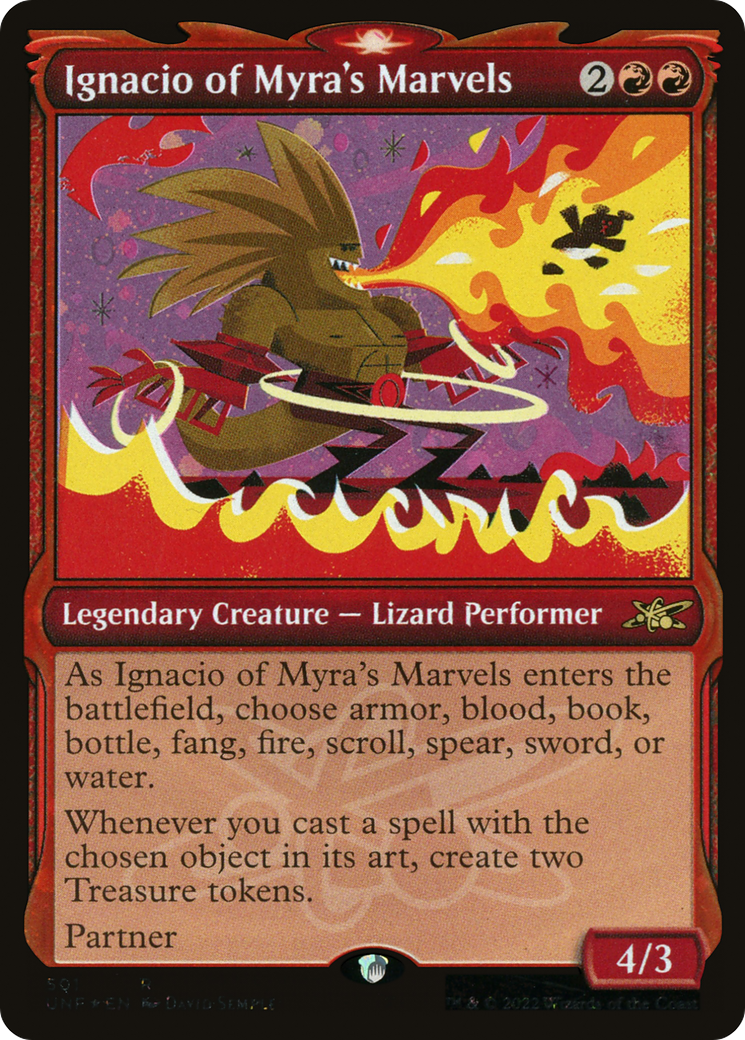 Ignacio of Myra's Marvels (Galaxy Foil) (UNF-501) [Unfinity] (Showcase) Foil MTG Single Wizards of the Coast