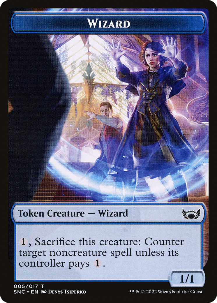 Wizard (TSNC-005) [Tokens] Streets of New Capenna Tokens Foil MTG Single Wizards of the Coast