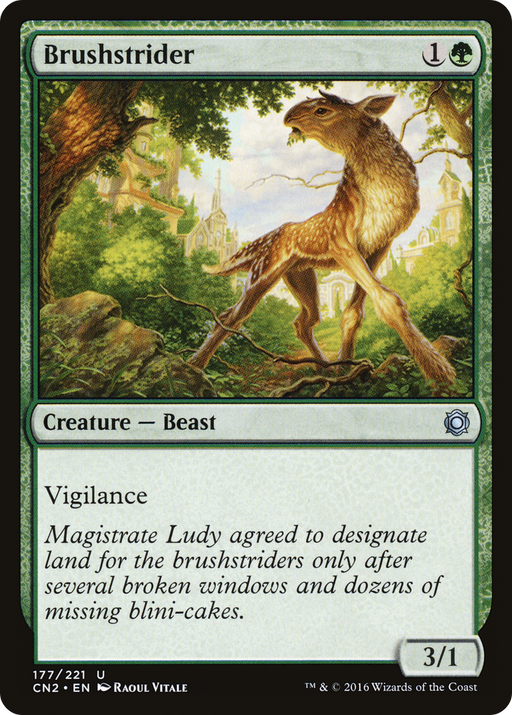 Brushstrider (CN2-177) [Conspiracy: Take the Crown] MTG Single Wizards of the Coast