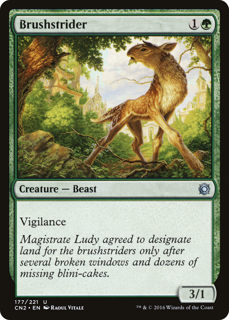 Brushstrider (CN2-177) [Conspiracy: Take the Crown] Foil MTG Single Wizards of the Coast