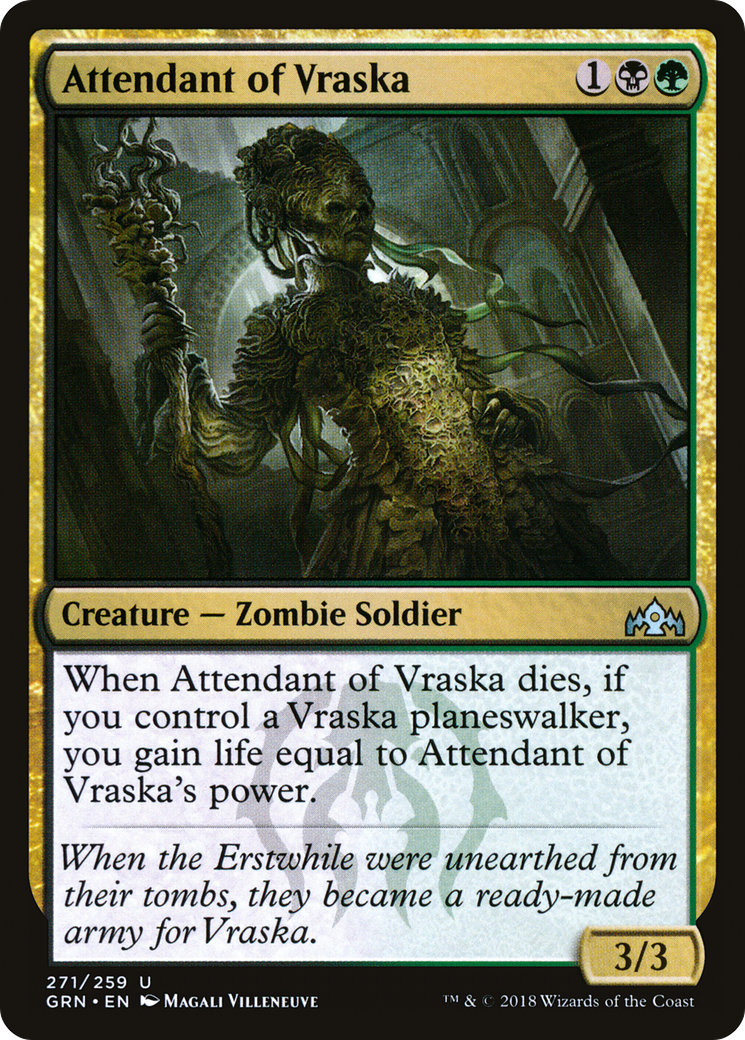 Attendant of Vraska (GRN-271) [Guilds of Ravnica] MTG Single Wizards of the Coast