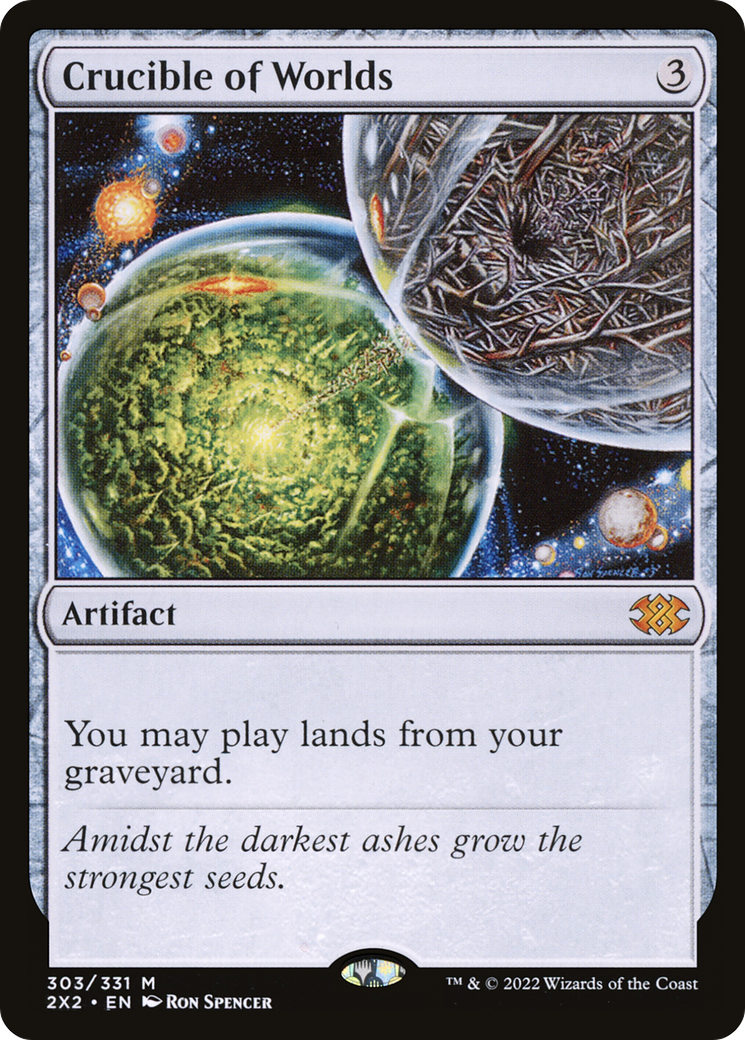 Crucible of Worlds (2X2-303) [Double Masters 2022] MTG Single Wizards of the Coast