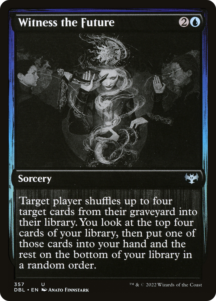 Witness the Future (DBL-357) [Innistrad: Double Feature] Foil MTG Single Wizards of the Coast