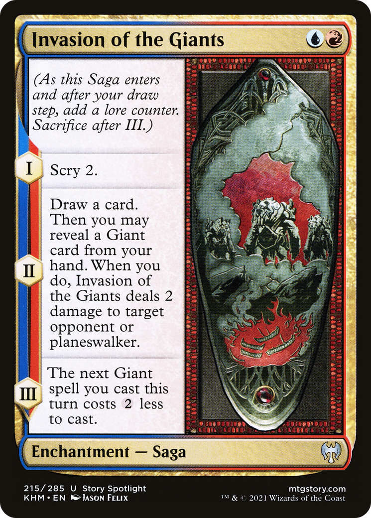 Invasion of the Giants (KHM-215) [Kaldheim] Foil MTG Single Wizards of the Coast